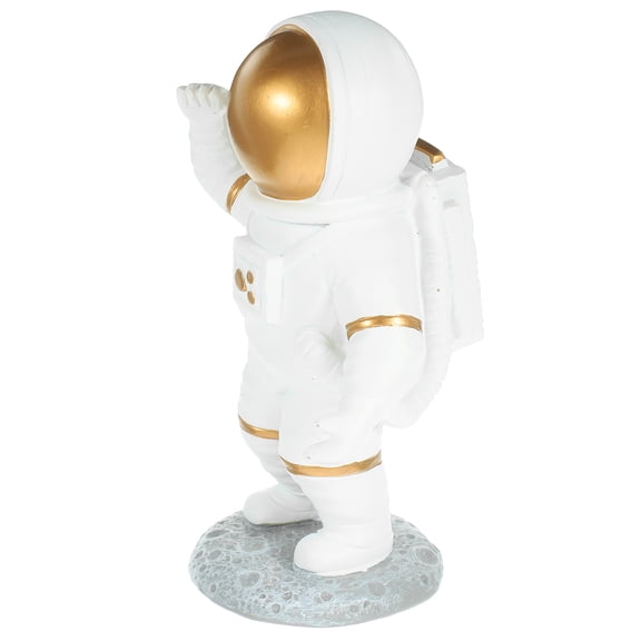 WORGEOUS Small Astronaut Figurine Tabletop Resin Model Cartoon Statue Decorative Collectible