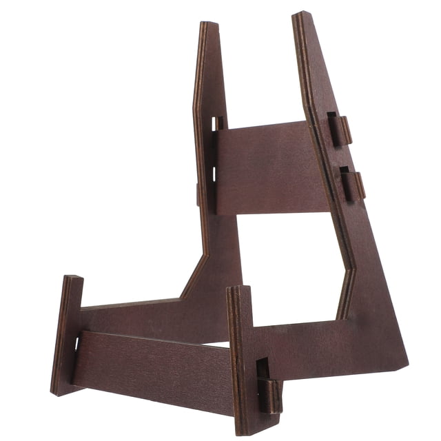 WORGEOUS Tabletop Wooden Plate Display Stand Multi-use Photo Frame ...
