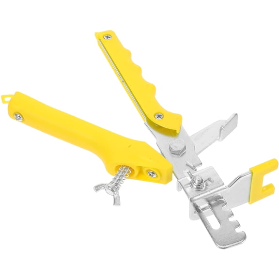 WORGEOUS Tile Positioning Leveler Equalizer Tile Correction Levele Assist Household Room Tile Locator Pusher (Yellow)