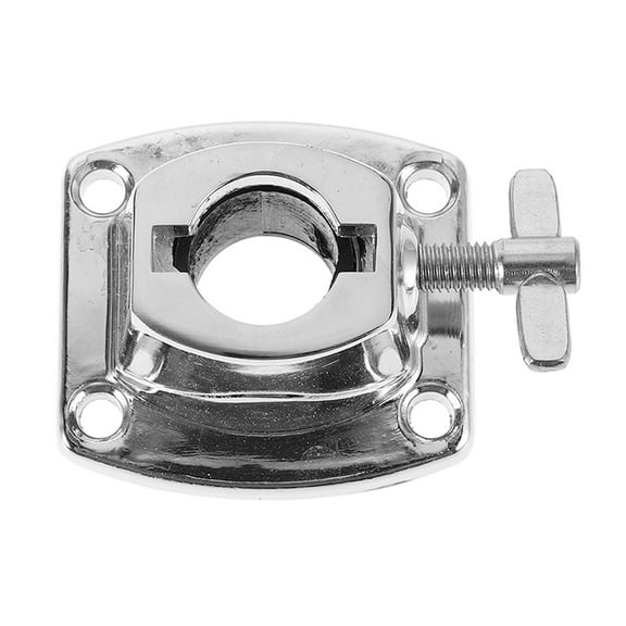 WORGEOUS Tom Drum Holder Bracket Drum Holder Base Plate Tom Mount Bracket Drum Cymbal Holder Base for Drum Set and Percussion Instruments