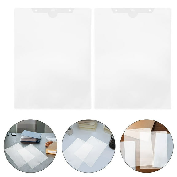 BESTYASH White PP File Folders Clear Paper Storage for Office 24Pcs