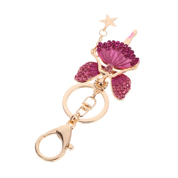 GETAJGHSD Cute Keychain Pink Zinc Alloy 1Pack Prevent Accidental Grabbing Key Accessory for Women