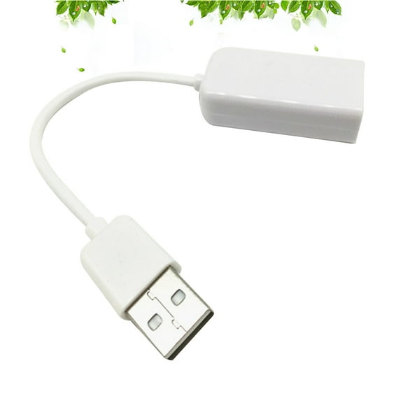 WORGEOUS USB 2.0 Sound Virtual 7.1 Channel Adapter With Cable Line for Notebook Laptop Speaker Box (White)