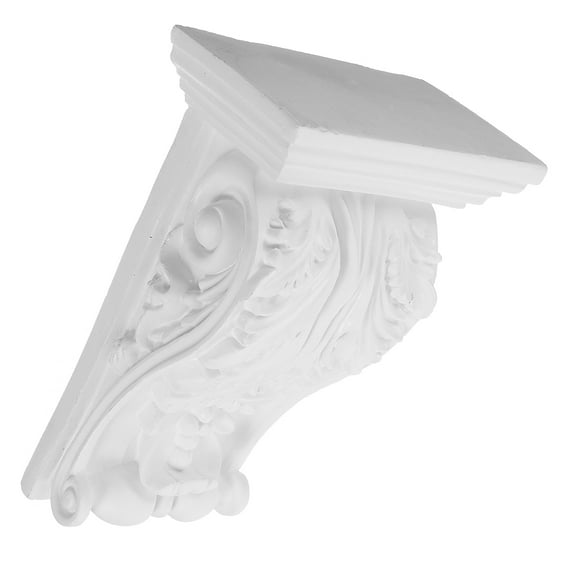 WORGEOUS  Unpainted Carved Corner Vintage Home Decor Corbel Stand Out Functional
