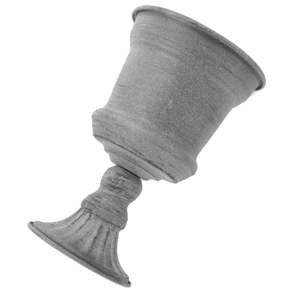 WORGEOUS Urn Planter Retro Wrought Iron Flower Pot 20.00X12.50X12.50CM Grey