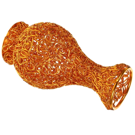 WORGEOUS Vase Cat Aesthetic Unique Bag Decoration Planter Pots for Indoor Plants Golden