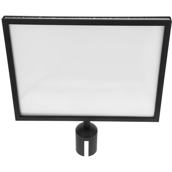 WORGEOUS Vertical Commercial Stanchion Top Sign Frame Sign Holder For Crowd Control