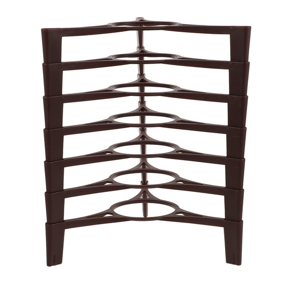 WHAMVOX 7 Layer Tea Cake Display Rack Stable Brick Holder for PuEr Tea Storage Room Decor Shelf