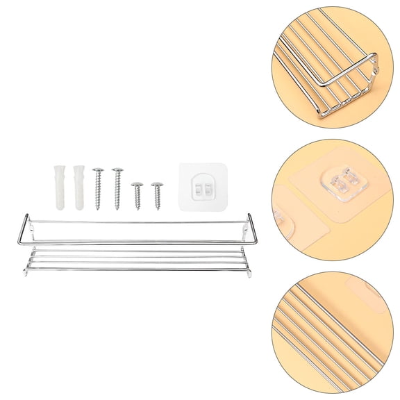 BESTYASH Spice Rack Shelving Wall Mount Kitchen Organizer Anti Rust Metal 1Pcs