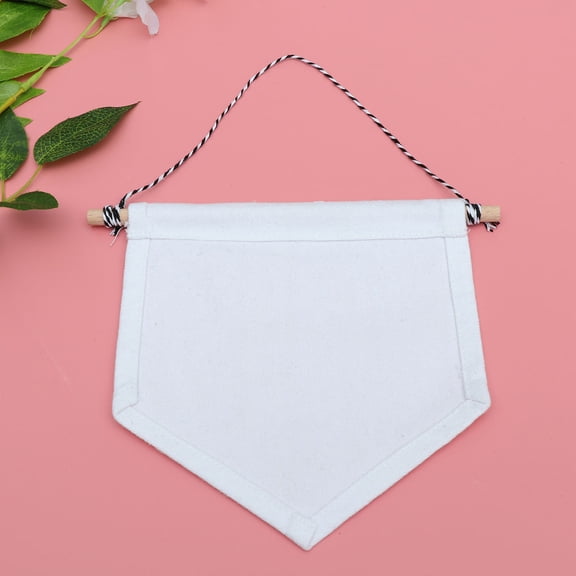 WORGEOUS Wall-hung Brooch Display Hanging Pennant Stand Banner Decorations White