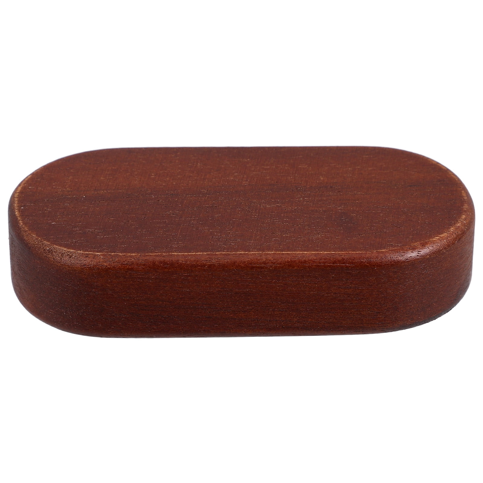 WORGEOUS Walnut Oval Wood Block for DIY Handcraft Base for Car Model ...
