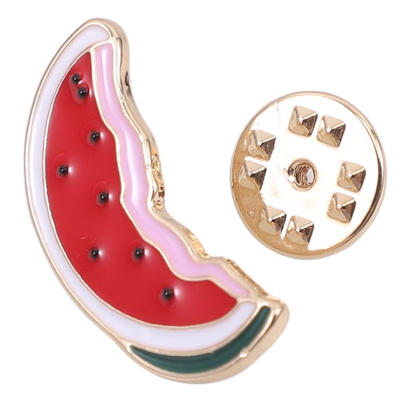 WORGEOUS Watermelon Slice Lapel Pin Cute Watermelon Brooch Colorful Fruit Enamel Pin Accessory for Jackets Bags Hats