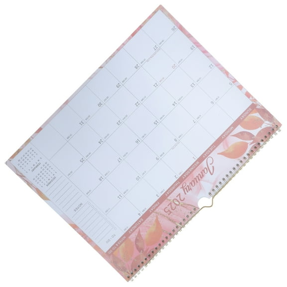 GETAJGHSD Innovative Floral Office Calendar with Date Display and Spiral Binding in Assorted Colors