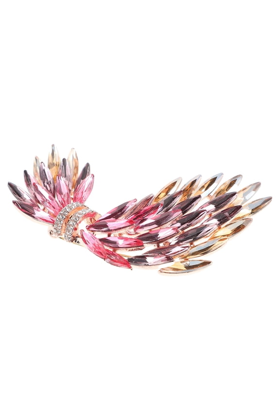 Sparkling Rhinestone Wing Brooch Pin for Women, Elegant Decorative Accessory for Weddings, Parties, and Special Occasions