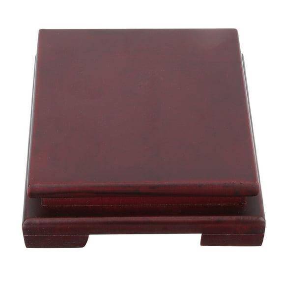 ADDHAT Dark Red Wooden Stand For Gardeners 1Set 6.7X6.7X1.7In