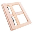 thumbnail image 1 of GOOHOCHY Wooden Book Stand for Reading and Learning at Home Beige Compact Size Adjustable, 1 of 8