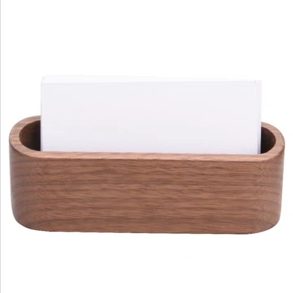 WORGEOUS Wooden Desktop Holder Credit Organizer Rack Cards Slot (Retro)