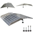 WORHAN Threshold Ramp for Wheelchair Rigid Aluminum Loading Platform ...
