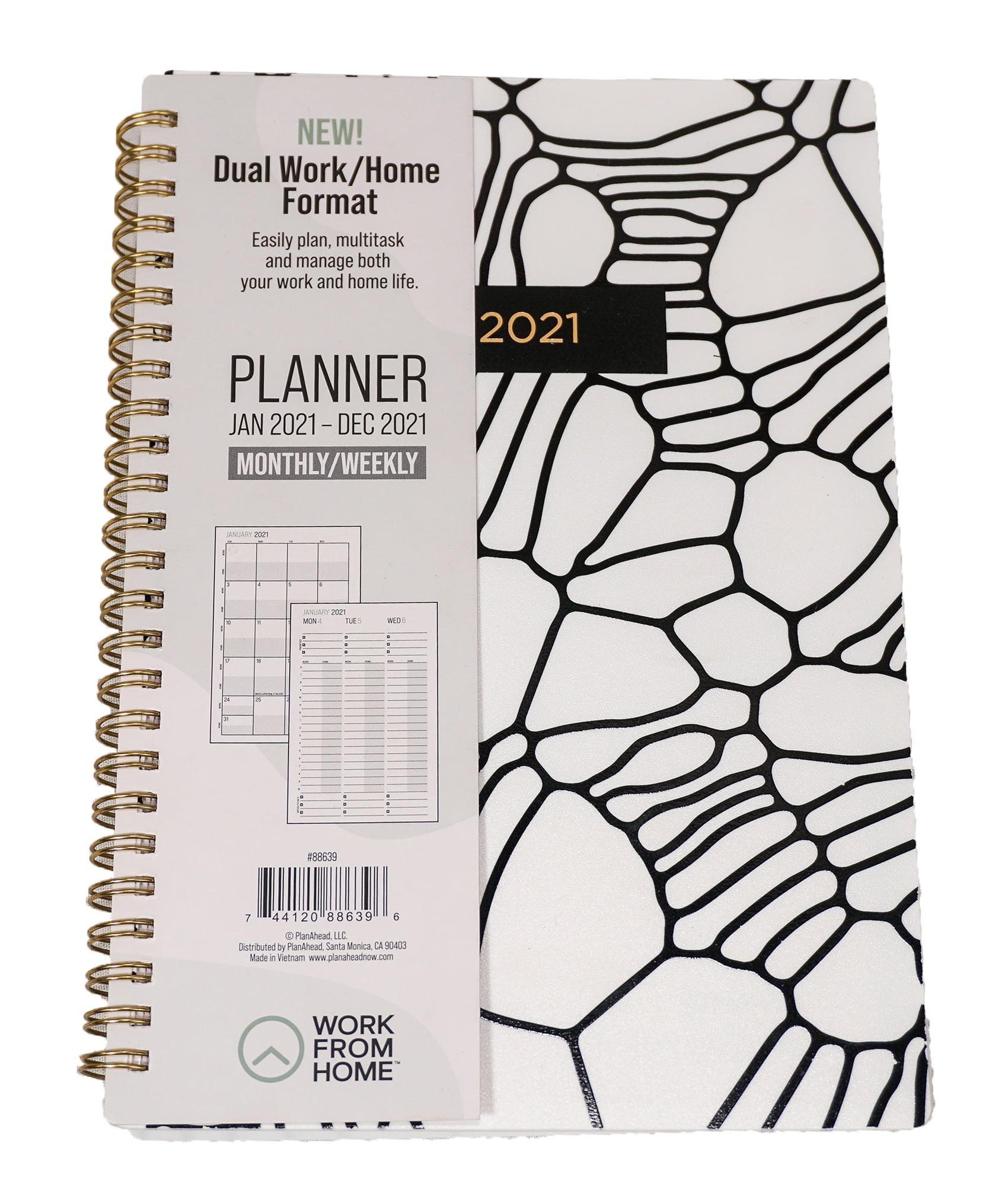 WORK FROM HOME Monthly Weekly Planner Medium January 2021 December work-from-home-monthly-weekly-planner-medium-january-2021-december
