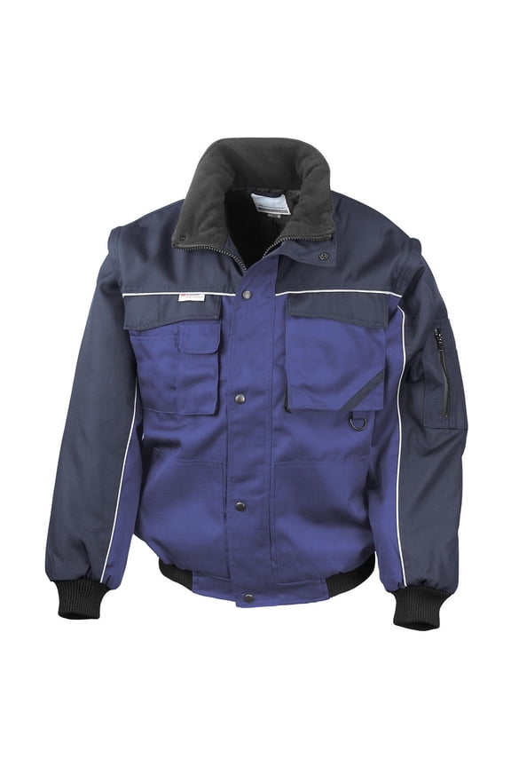 by Result Mens Heavy Duty Zip-off Sleeves Pilot Jacket