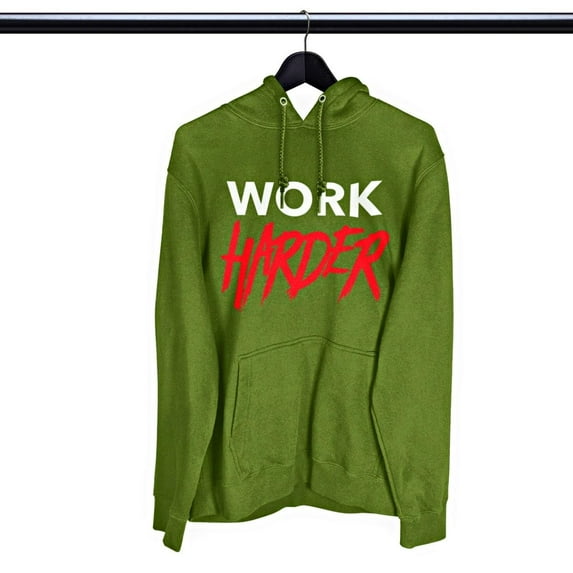 WORK HARDER Heavy Blend Graphic Hoodie