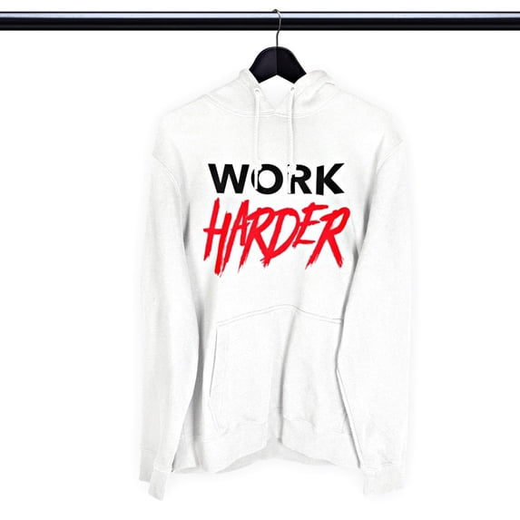 WORK HARDER Heavy Blend Graphic Hoodie