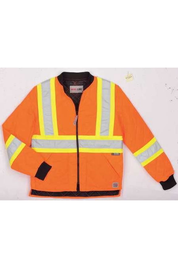 S43211 Fluorescent Orange Polyester Jacket size S