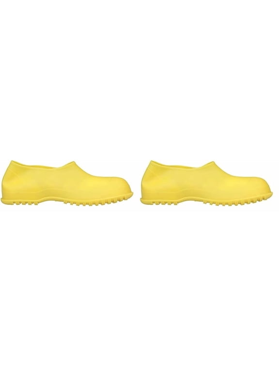 WORKBRUTES 35113.LG Hi-Top Overshoe Cleated Outsole PVC Boot, Large, Yellow