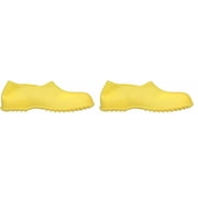 WORKBRUTES 35113.SM Hi-Top Overshoe Cleated Outsole PVC Boot, Small, Yellow