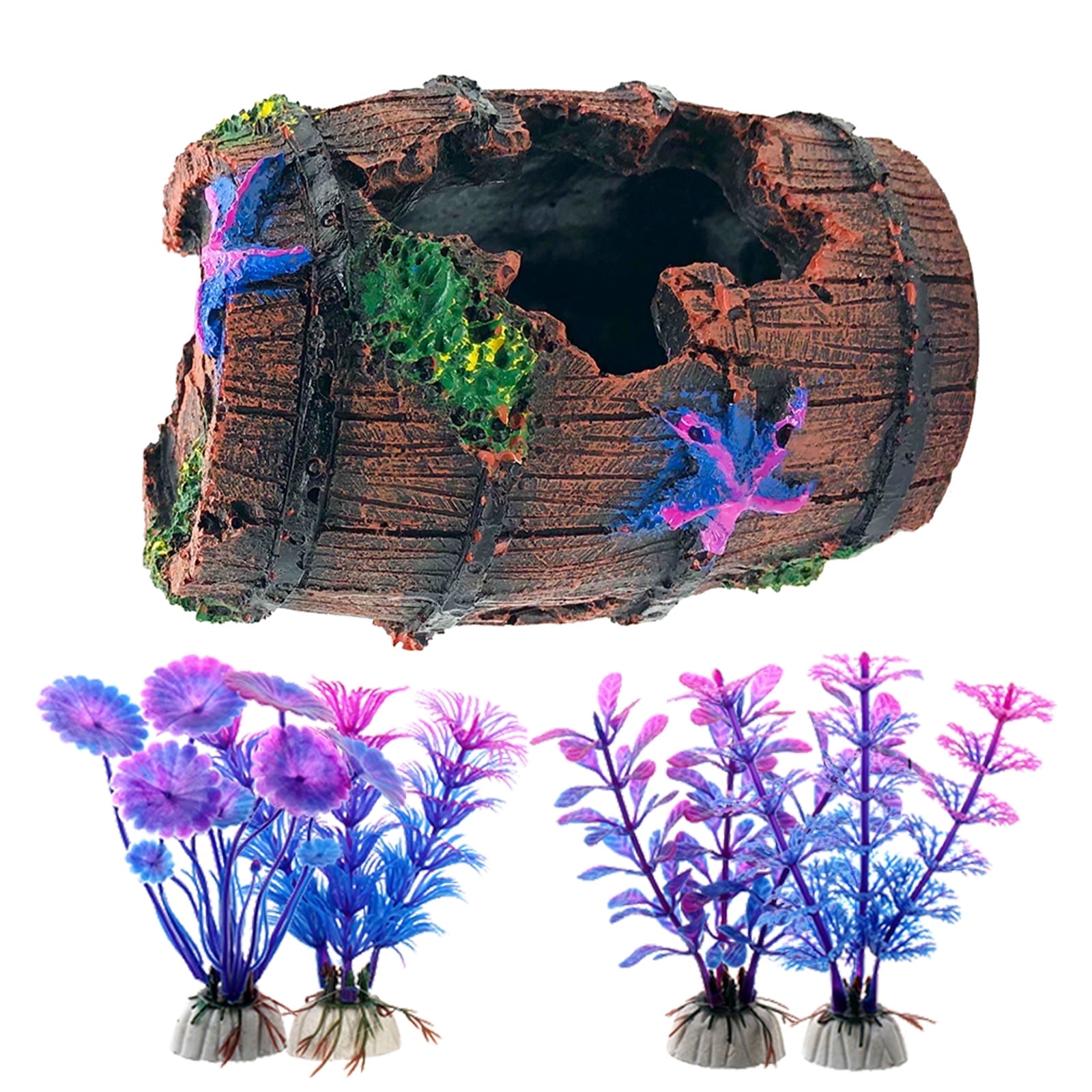 WORKKNOT Fish Tank Decoration, Betta Fish Tank Decorations Accessories ...