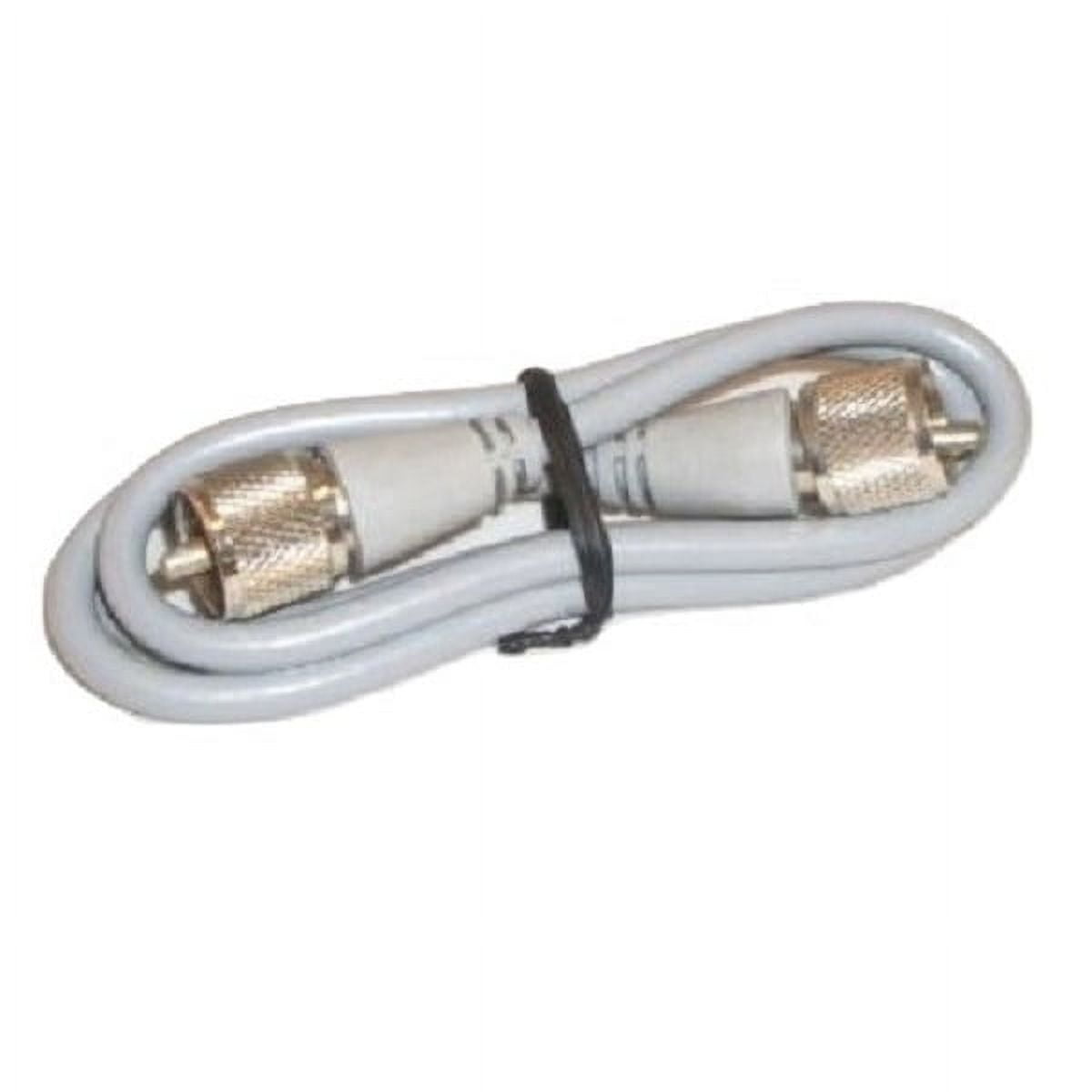 Workman RG-8X Coaxial Patch Cable - 6ft Long, Gray, With Molded PL-259 Connectors, Perfect For Ham Radio & CB Antennas