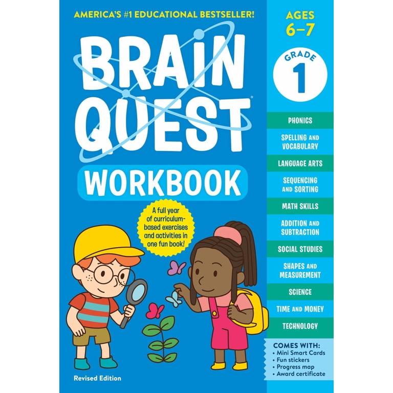 Workman Brain Quest Workbook: 1st Grade Revised Edition - Walmart.com