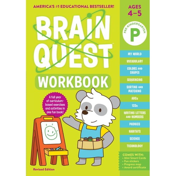 Pre-Owned Brain Quest Workbook: Pre-K Revised Edition (Paperback) 1523517336 9781523517336