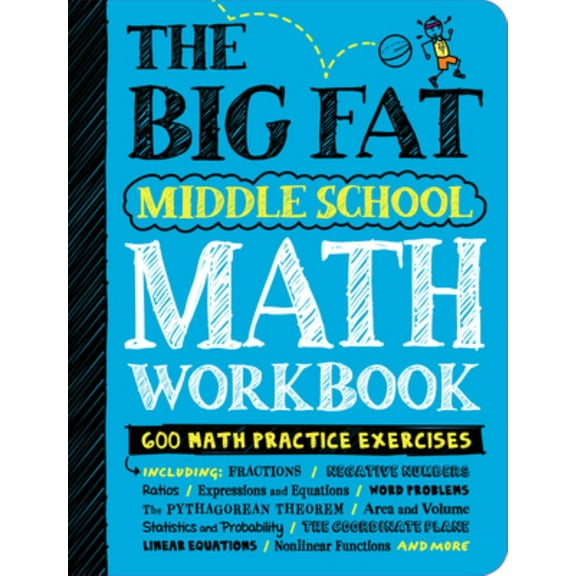 WORKMAN: The Big Fat Middle School Math Workbook: 600 Math Practice Exercises (Paperback)