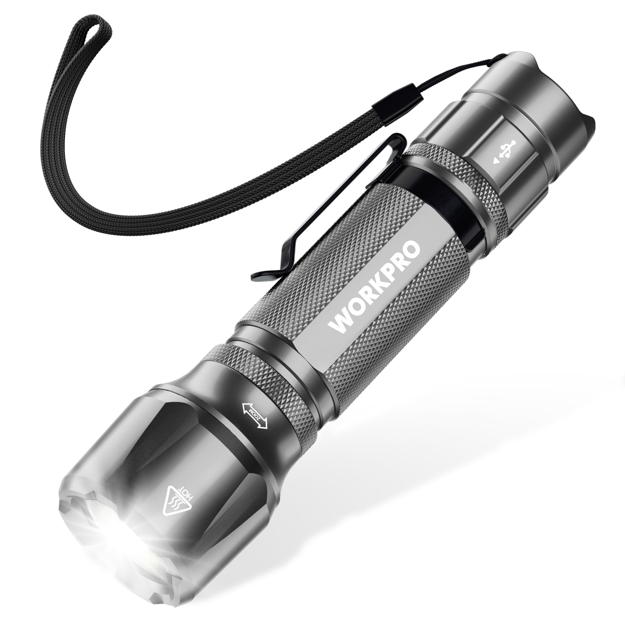 1200 lumen rechargeable tactical flashlight UltraFire T4 Only Flashlight USB power bank output NICRON Rechargeable Flashlight High Brightness
