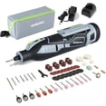 thumbnail image 1 of WORKPRO 12V Cordless Rotary Tool Kit, 5 Variable Speeds, Powerful Engraver, Sander, Polisher, 114 Easy Change Accessories, Craft Tool for Handmade and DIY, 1 of 7