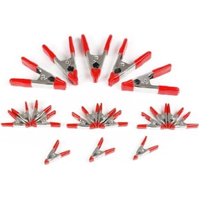 WORKPRO 20-Piece Steel Spring Clamp Set, 15pc 3/4" Clamps, 5pc 1" Clamps for Wood Working, DIY, Photo Studio Backdrops Backgrounds, W001401A