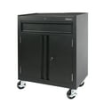 thumbnail image 1 of WORKPRO 28-inch 2-Shelf Rolling Garage Storage Cabinet, Lockable, Black, 1 of 8
