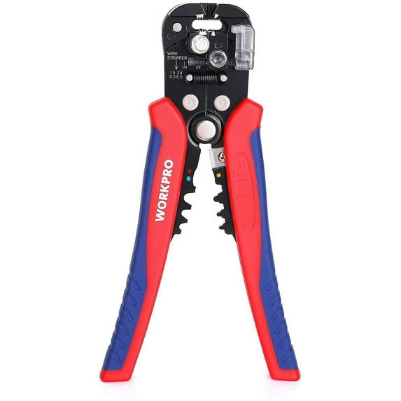 WORKPRO 3-in-1 Automatic Wire Stripper/Cutter/Crimper, AWG10-24, 8 inch Multi Pliers for Electrical Wire Stripping, Cable Cutting, Crimping