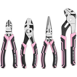 SHALL Mini Pliers Set, 6-Piece Small Pliers Tool Set Includes Needle Nose,  Long Nose, Bent Nose, Diagonal, End Cutting and Linesman for Making Crafts
