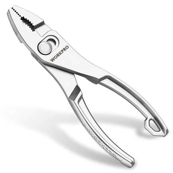 WORKPRO 4-Inch Slip Joint Pliers, Adjustable Two-Position Jaw, Anti-Rust Coating, Compact Pocket Size for Tight Spaces