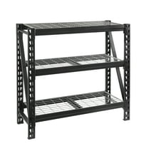 WORKPRO 48-Inch W x 18-Inch D x 48-Inch H 3-Tier Freestanding Shelf, Steel, 4,500lb. Capacity, Adult
