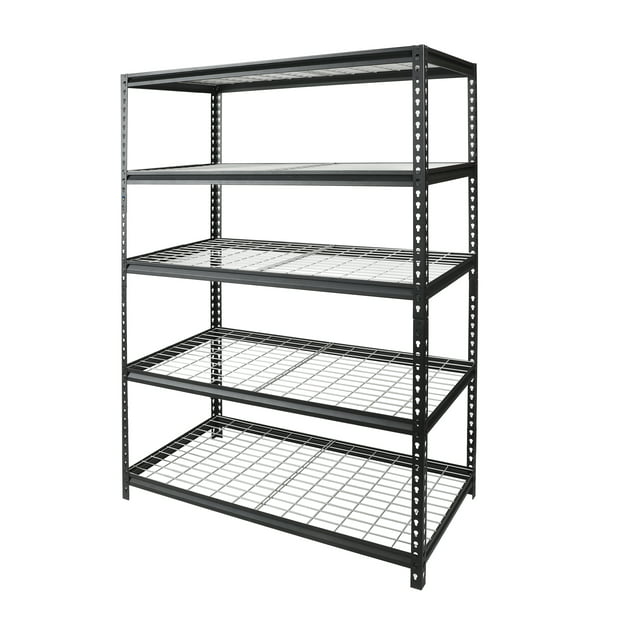 WORKPRO 48-Inch W x 24-Inch D x 72-Inch H 5-Shelf Freestanding Shelves, 4000 lbs. Capacity, Adult