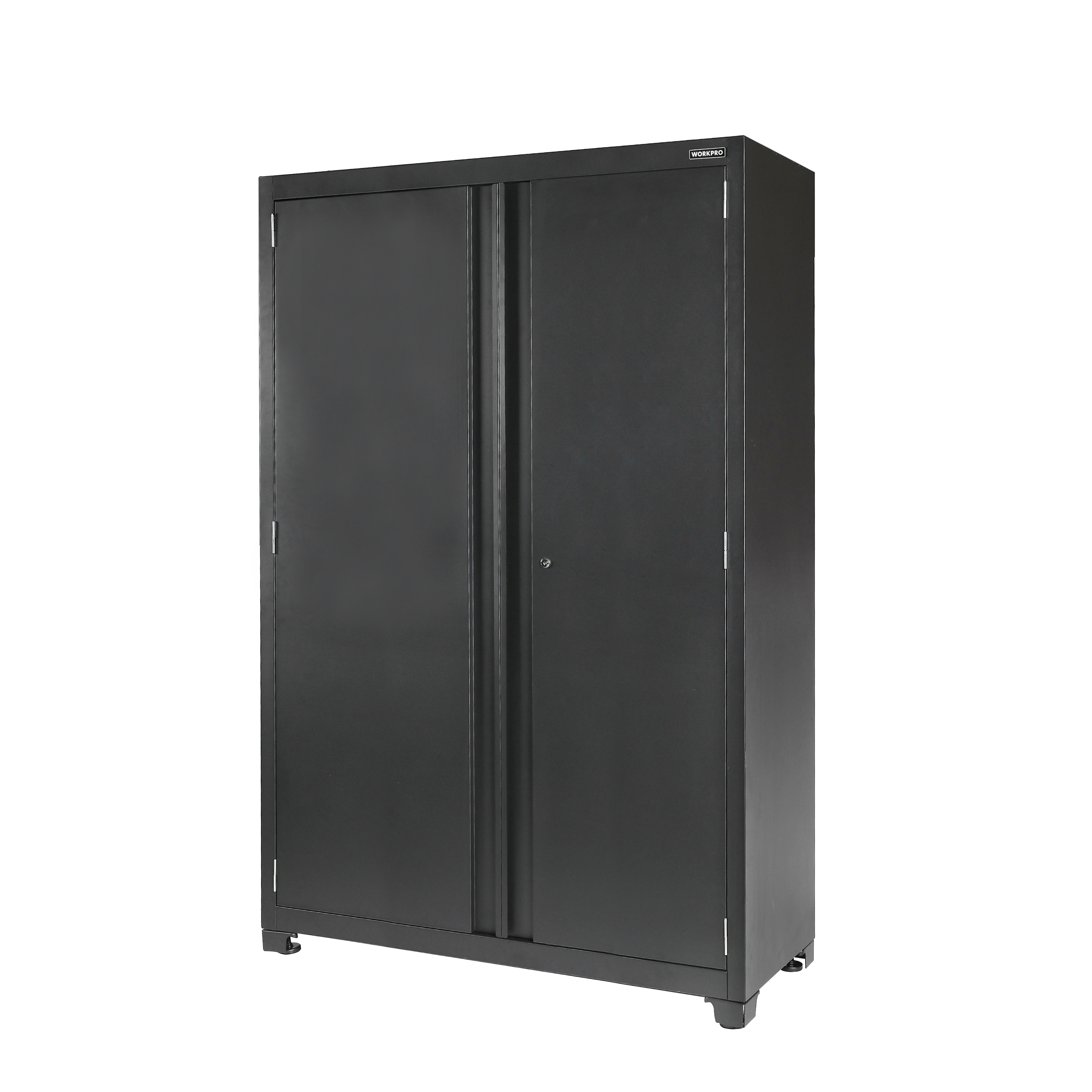 WORKPRO 48-inch Heavy-Duty Garage Storage Cabinet, 3 Shelves, Black, Metal - image 1 of 13