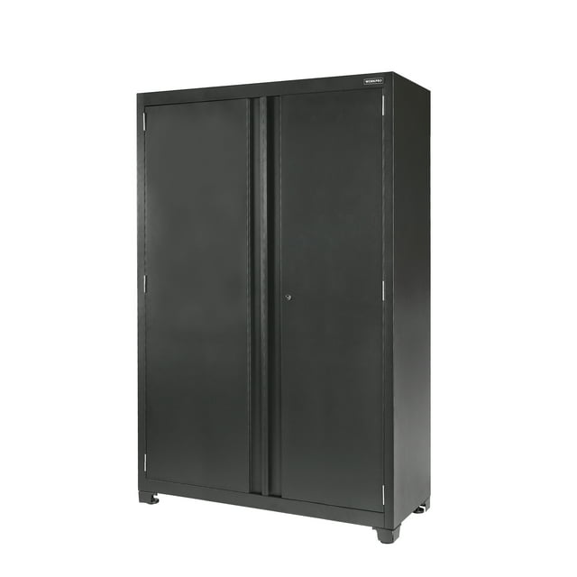 WORKPRO 48-inch Heavy-Duty Garage Storage Cabinet, 3 Shelves, Black, Metal