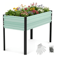 thumbnail image 1 of WORKPRO 48x24x32in Outdoor Galvanized Raised Garden Bed with Legs-Light Green, 1 of 10