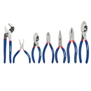 WORKPRO 7-piece Pliers Set with Groove Joint, Long Nose, Slip Joint, Linesman, and Diagonal Pliers for DIY & Home Use