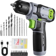 WORKPRO 8V Cordless Power Drill Driver Set with 53pcs Bit Set,2.0Ah Electric Drill Kit with 3/8" Keyless Chuck and Variable Speed Trigger,Portable Drill for Hom