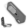 thumbnail image 1 of WORKPRO Ceramic Safety Box Cutter Includes 2 Blades, Built-In Magnetic, Small Package Opener, Coupon Cutter, Auto-retractable, Gray, 1 of 6