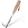 thumbnail interactive-video image 1 of WORKPRO 30cm Stainless Steel Weed Remover Tool – Serrated Edge For Cracks, Moss, Vines With Wood Handle 1 of 14